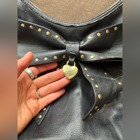 Betsey Johnson Bow Studded Bag - Picture 2 of 15